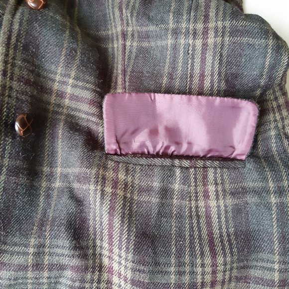 Haggar Tartan Blazer Women's Size 10 With Shoulder Pads - Picture 12 of 16